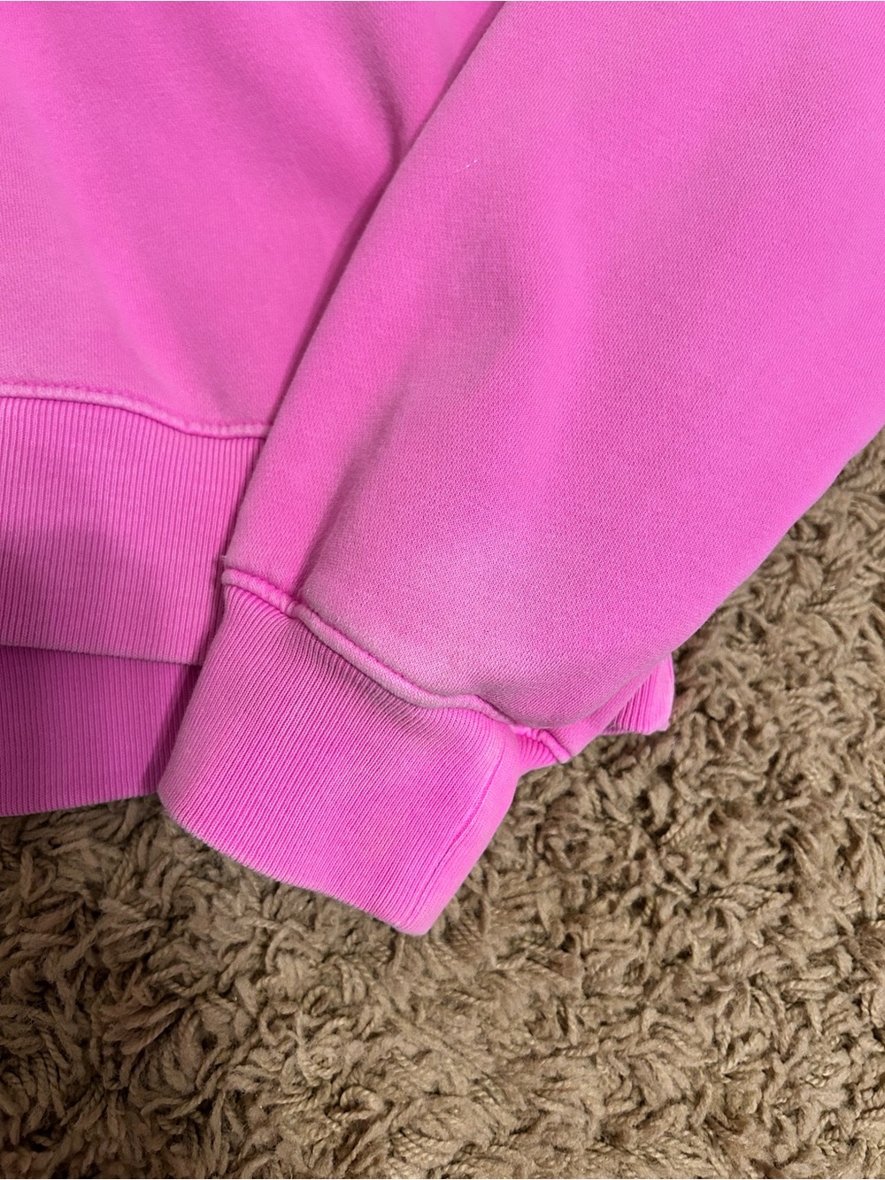 GAP neon pink arch logo cropped hoodie size XS - Picture 4 of 9